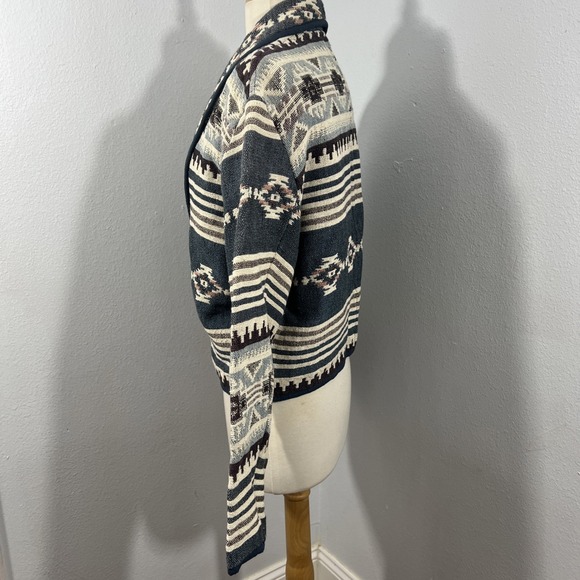 Vtg Flashback Cropped Jacket Women M Southwest Aztec Western Cowgirl Ranch Rodeo - Picture 5 of 12